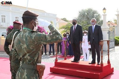 PRESIDENTE DA REPÚBLICA NO PALÁCIO DO GOVERNO DE CABO VERDE