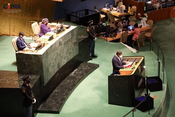 CHEFE DE ESTADO DISCURSA NA SEDE DAS NAÇÕES UNIDAS